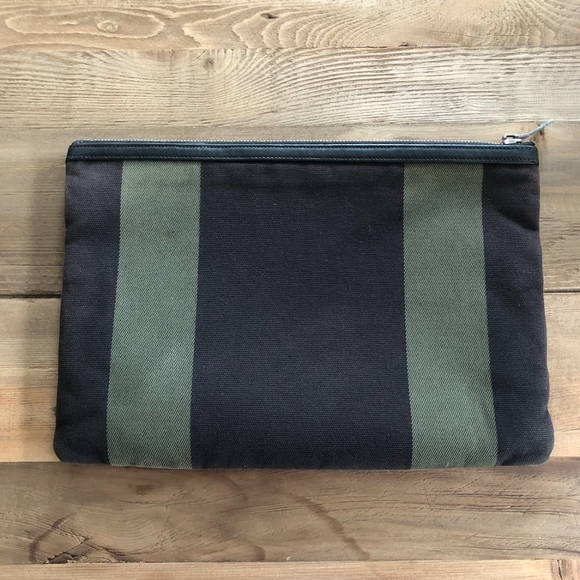 SAINT LAURENT CANVAS CLUTCH - Picture 3 of 5